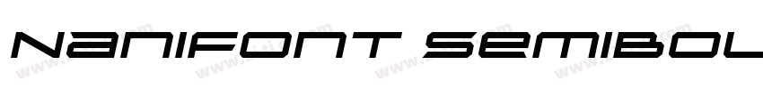 NaniFont SemiBold字体转换